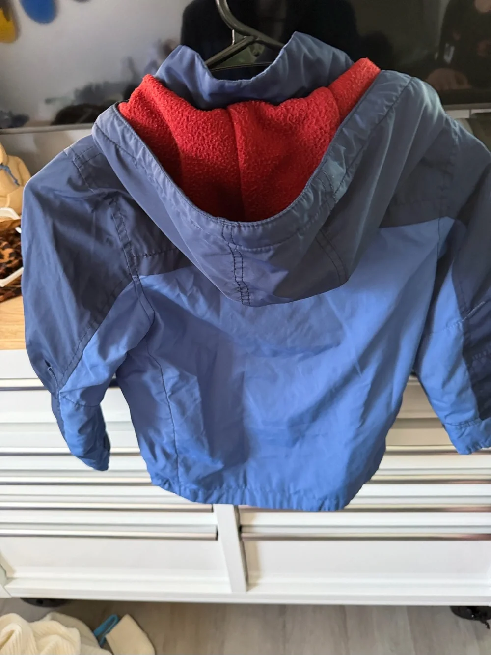 carter's Two-Tone Blue Hooded Puffer Jacket